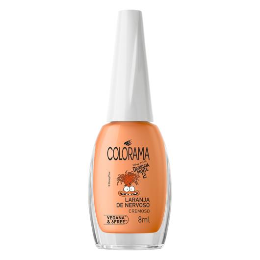 Esmalte Cremoso Laranja de Nervoso Divertida Mente 2 Colorama Frasco 8ml - Imagem em destaque