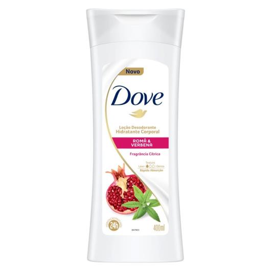 Loção Desodorante Hidratante Corporal Romã & Verbena Dove Frasco 400ml - Imagem em destaque