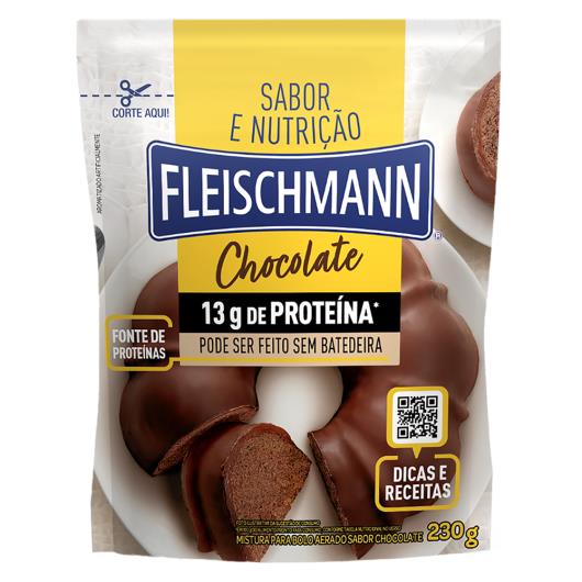 Mistura para Bolo Aerado Chocolate Fleischmann Sabor e Nutrição Sachê 230g - Imagem em destaque