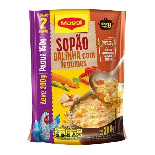 Sopão Maggi® Galinha com Legumes 200g - Leve 200g Pague 150g - Imagem em destaque