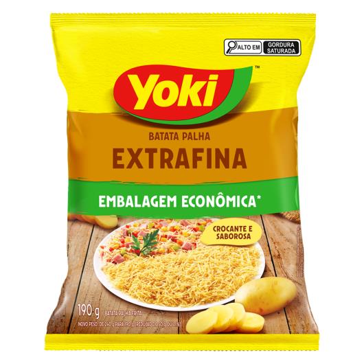 Batata Palha Extrafina Yoki Pacote 190g Embalagem Econômica - Imagem em destaque