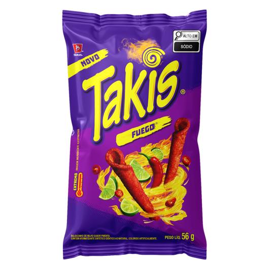 Salgadinho de Milho Fuego Takis Pacote 56g - Imagem em destaque