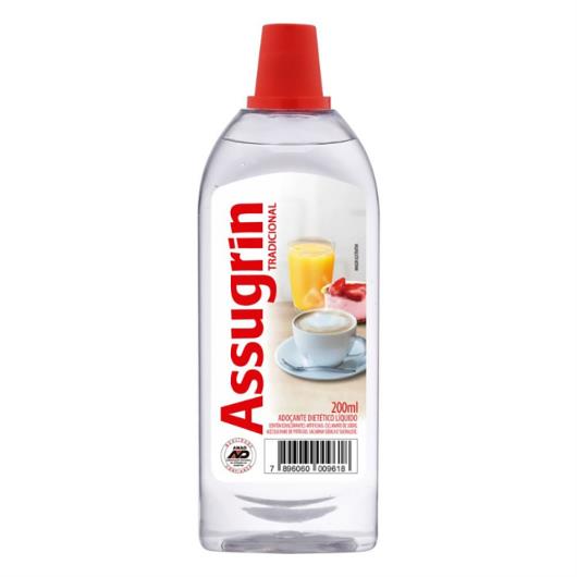 Adoçante Líquido Tradicional Assugrin Frasco 200ml - Imagem em destaque