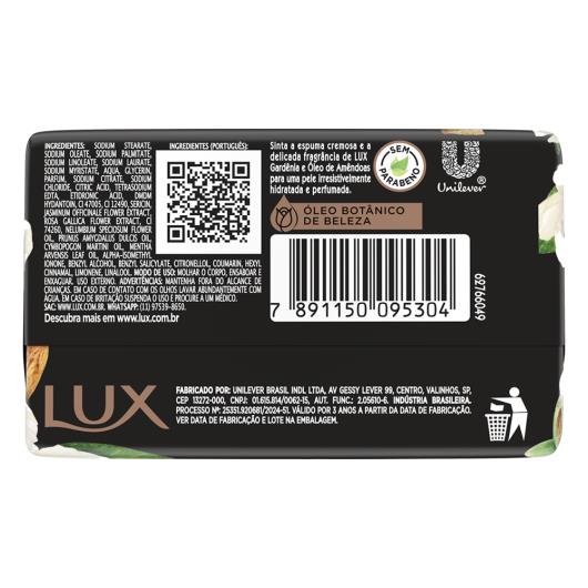 Sabonete Barra de Glicerina Gardênia e Óleo de Amêndoas Lux Botanicals Envoltório 85g - Imagem em destaque