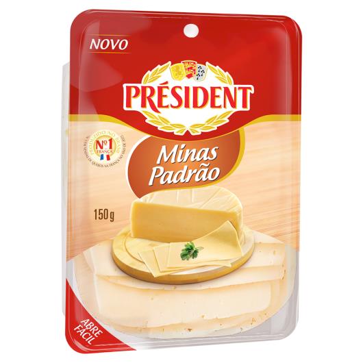 Queijo Minas Padrão Président Fatiado 150g - Imagem em destaque