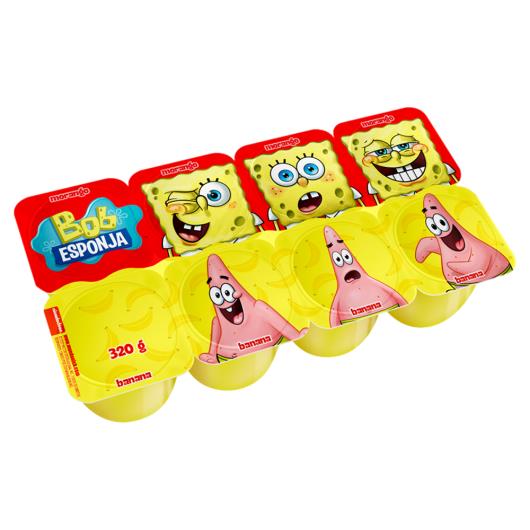 Petit Suisse Morango + Banana Bob Esponja Elegê Bandeja 320g 8 Unidades - Imagem em destaque