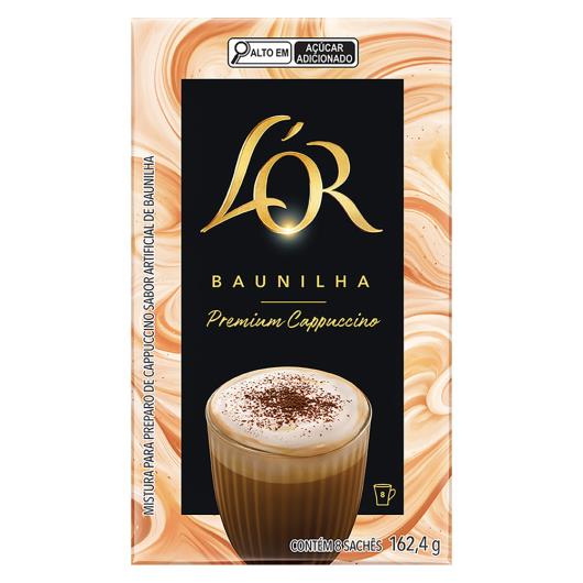 Cappuccino Solúvel Baunilha L'or Premium Caixa 162,4g 8 Unidades - Imagem em destaque
