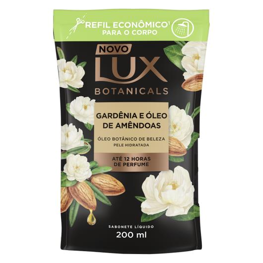 Sabonete Líquido Gardênia e Óleo de Amêndoas Lux Botanicals Sachê 200ml Refil Econômico - Imagem em destaque