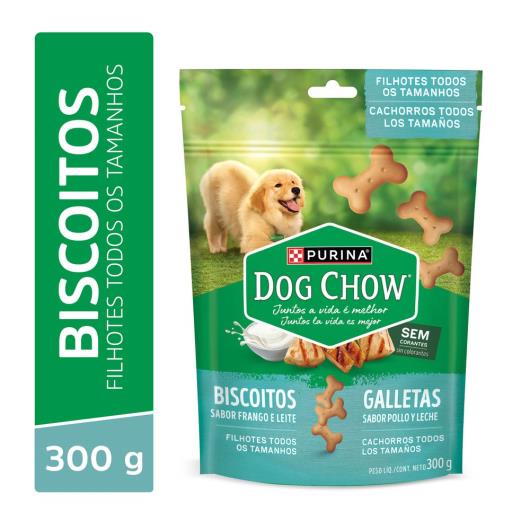 Biscoito para Cães Frango e Leite Purina Dog Chow Pouch 300g - Imagem em destaque