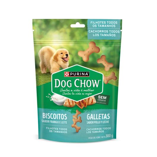 Biscoito para Cães Frango e Leite Purina Dog Chow Pouch 300g - Imagem em destaque