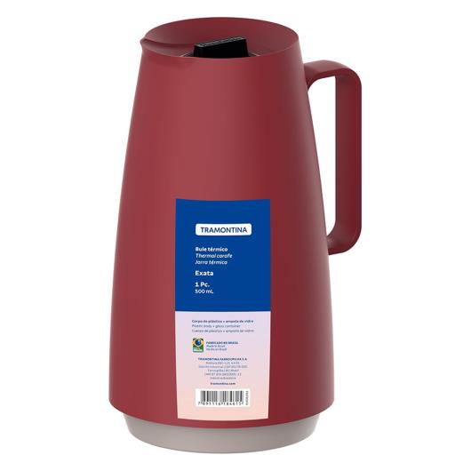 Bule Térmico Tramontina Exata Vermelho 500ml - Imagem em destaque