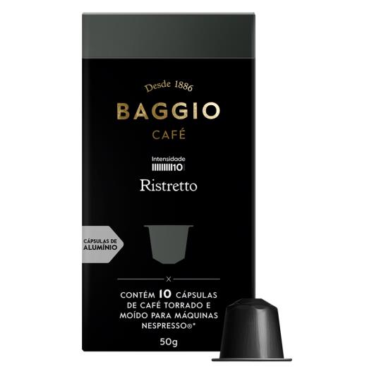 Café em Cápsula Torrado e Moído Ristretto Baggio Caixa 50g 10 Unidades - Imagem em destaque