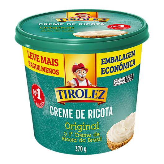 Creme de Queijo Ricota Original Tirolez Pote 370g Embalagem Econômica Leve Mais Pague Menos - Imagem em destaque