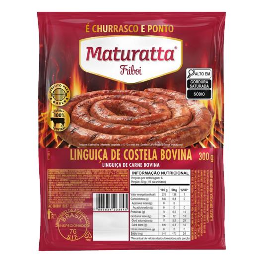 Linguiça de Costela Bovina Maturatta 300g - Imagem em destaque