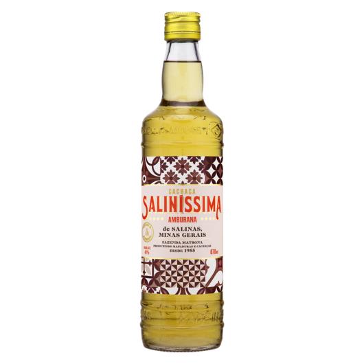 Cachaça Amburana Saliníssima Garrafa 670ml - Imagem em destaque