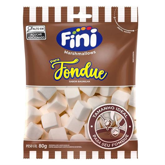 Marshmallow Para Fondue Fini Baunilha 80g - Imagem em destaque