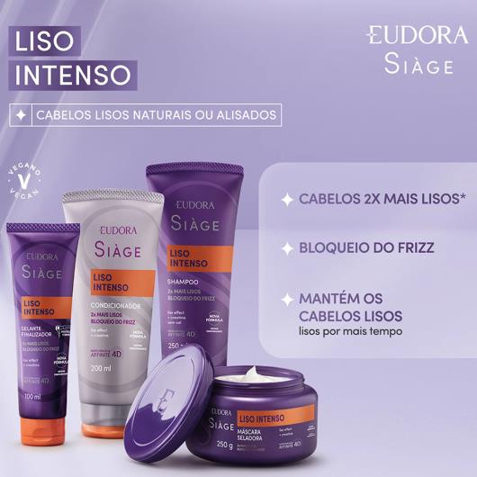 Shampoo Eudora Siàge Liso Intenso Bisnaga 250ml - Imagem em destaque