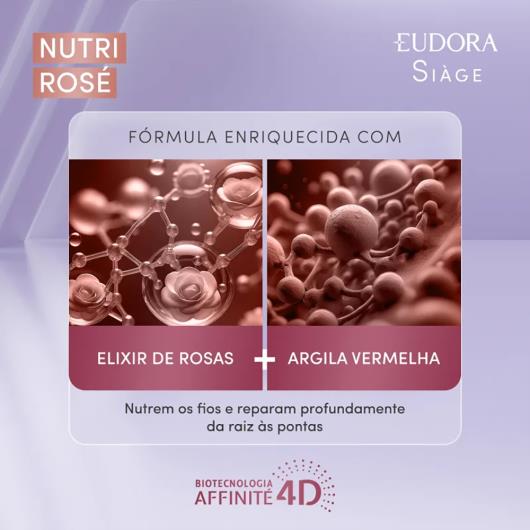 Shampoo Eudora Siàge Nutri Rosé Bisnaga 250ml - Imagem em destaque