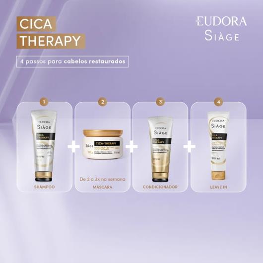 Shampoo Eudora Siàge Cica Therapy Bisnaga 250ml - Imagem em destaque