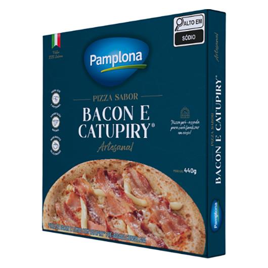 Pizza Artesanal Bacon e Catupiry Pamplona 440g - Imagem em destaque
