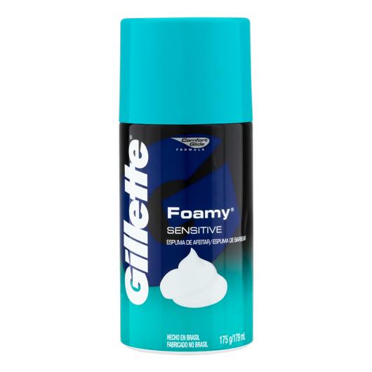 Espuma de Barbear Sensitive Gillette Foamy Frasco 179ml - Imagem em destaque