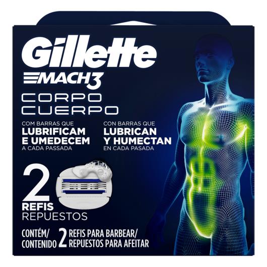 Carga de Aparelho Gillette Mach3 Corpo 2 Unidades - Imagem em destaque