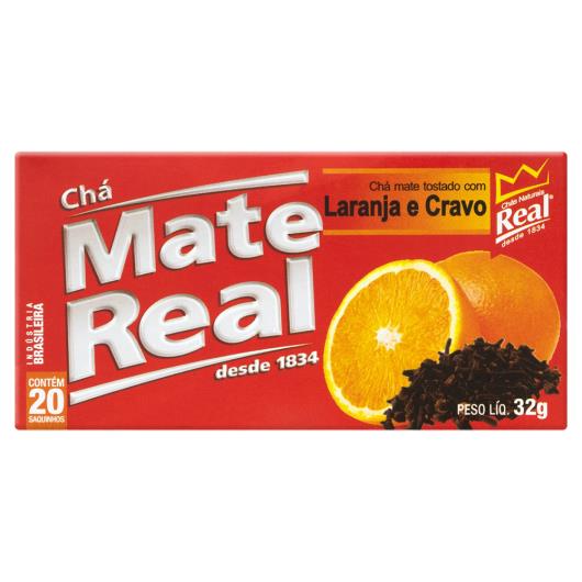 Chá Mate Tostado Laranja e Cravo Real Caixa 32g 20 Unidades - Imagem em destaque