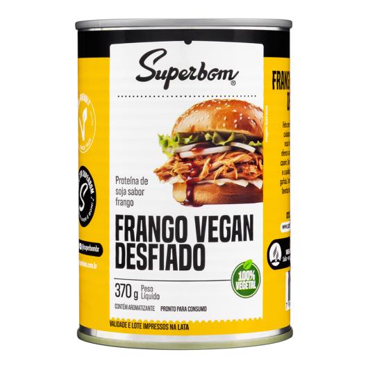 Frango Vegan Desfiado Superbom Lata 370g - Imagem em destaque