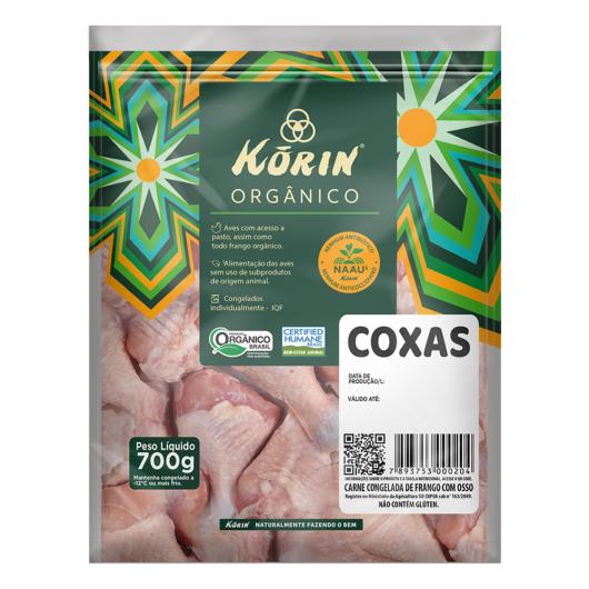 Coxa de Frango Congelada Orgânica Korin 700g - Imagem em destaque