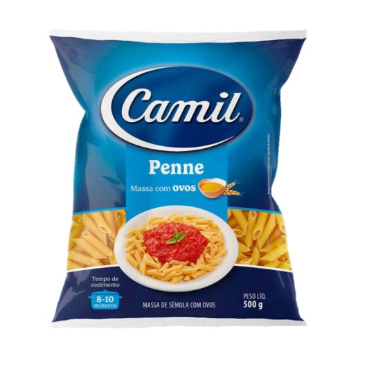 Macarrão Camil Massa Com Ovos Penne 500g - Imagem em destaque