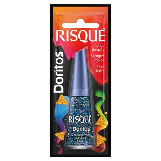 Esmalte Glitter Ousadia na Ponta dos Dedos Risqué & Doritos Blister 8ml - Imagem em destaque