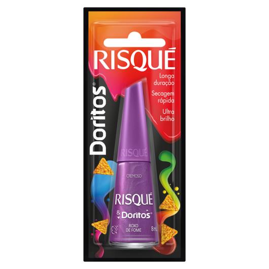 Esmalte Cremoso Roxo de Fome Risqué & Doritos Blister 8ml - Imagem em destaque