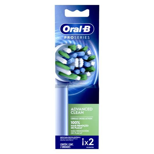 Refil Escova Dental Elétrica Pro Series Oral-B Advanced Clean 2 Unidades - Imagem em destaque