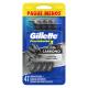 Aparelho Descartável para Barbear Gillette Prestobarba3 Carbono 4 Unidades Pague Menos - Imagem 7500435245807.png em miniatúra