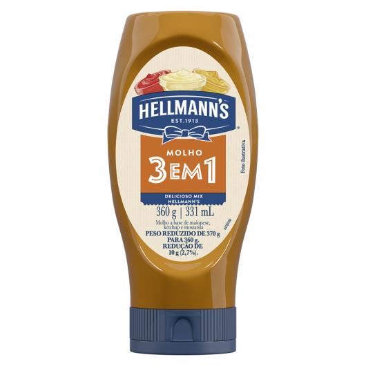 Molho 3 em 1 Hellmann's Squeeze 360g - Imagem em destaque