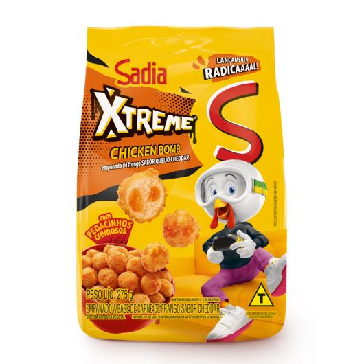 Empanado de Frango Queijo Cheddar Sadia Xtreme Chicken Bomb Pacote 275g - Imagem em destaque