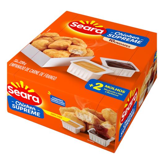 Empanado de Frango Seara Chicken Supreme Caixa 220g 10 Unidades - Imagem em destaque