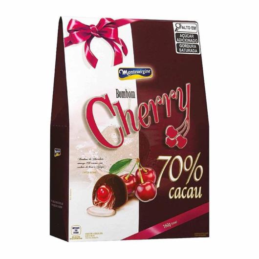 Bombom Montevérgine Cherry 70% Cacau 160g - Imagem em destaque