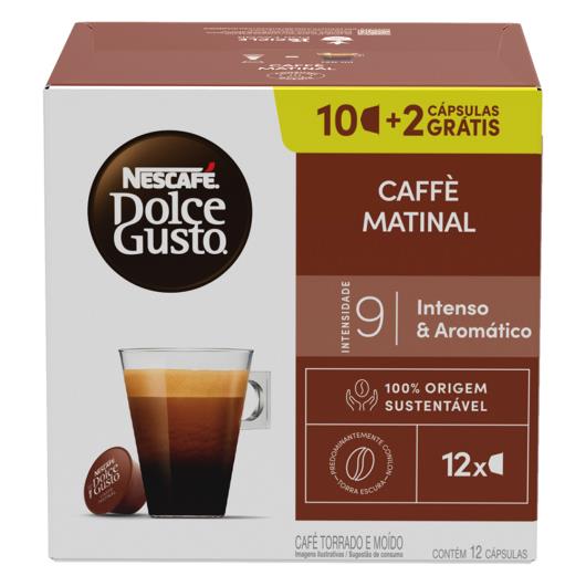 Café em Cápsula Torrado e Moído Caffè Matinal Nescafé Dolce Gusto Caixa 96g 12 Unidades Grátis 2 Cápsulas - Imagem em destaque