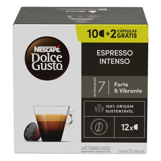 Café em Cápsula Torrado e Moído Espresso Intenso Nescafé Dolce Gusto Caixa 96g 12 Unidades Grátis 2 Cápsulas - Imagem em destaque