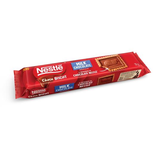 Biscoito com Chocolate Chocobiscuit NESTLÉ Ao Leite 78g - Imagem em destaque