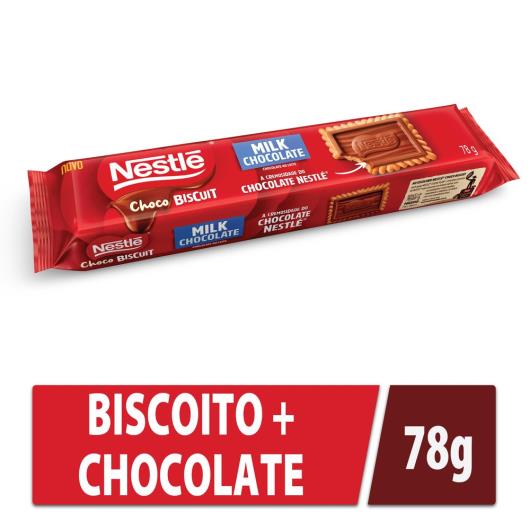 Biscoito com Chocolate Chocobiscuit NESTLÉ Ao Leite 78g - Imagem em destaque