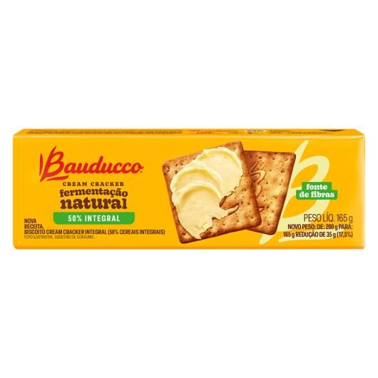 Biscoito Cream Cracker Integral Bauducco Pacote 165g - Imagem em destaque