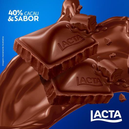 Chocolate Meio Amargo 40% Cacau Lacta Amaro Pacote 145g Tamanho Família - Imagem em destaque