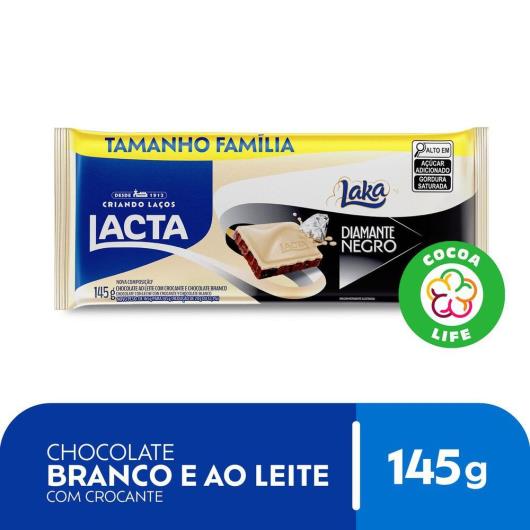 Chocolate Lacta Laka Diamante Negro Pacote 145g Tamanho Família - Imagem em destaque