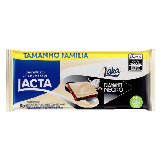 Chocolate Lacta Laka Diamante Negro Pacote 145g Tamanho Família - Imagem em destaque