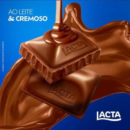 Chocolate ao Leite Lacta Pacote 145g Tamanho Família - Imagem em destaque