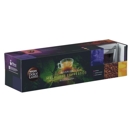 Kit Café em Cápsula Torrado e Moído Espresso + Espresso Intenso + Doppio Espresso Nescafé Dolce Gusto 10 Cápsulas Cada Grátis 1 Xícara - Imagem em destaque