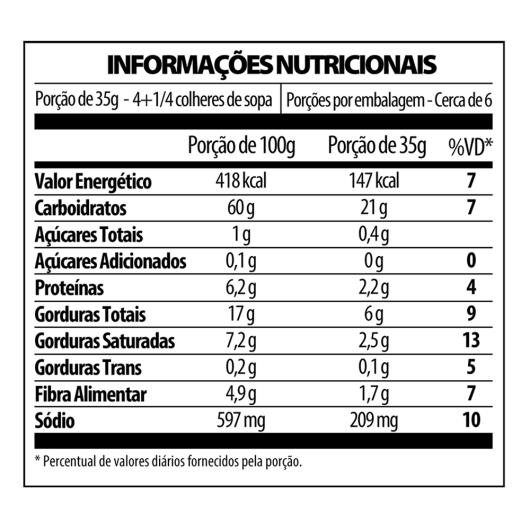 Farofa de Mandioca com Pedaços Crocante Costelinha Defumada Yoki Caseiríssima Pacote 200g - Imagem em destaque