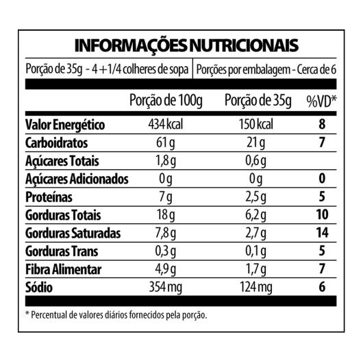 Farofa de Mandioca com Pedaços de Cebola Crocante Yoki Caseiríssima Pacote 200g - Imagem em destaque